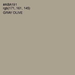 #ABA191 - Gray Olive Color Image